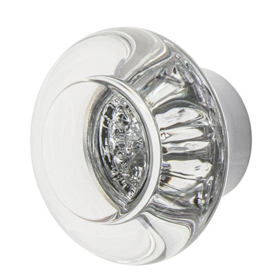 Nostalgic Warehouse Round Clear Crystal 1 3/8" Cabinet Knob