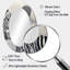 Miroir mural ovale noir et blanc-984562849