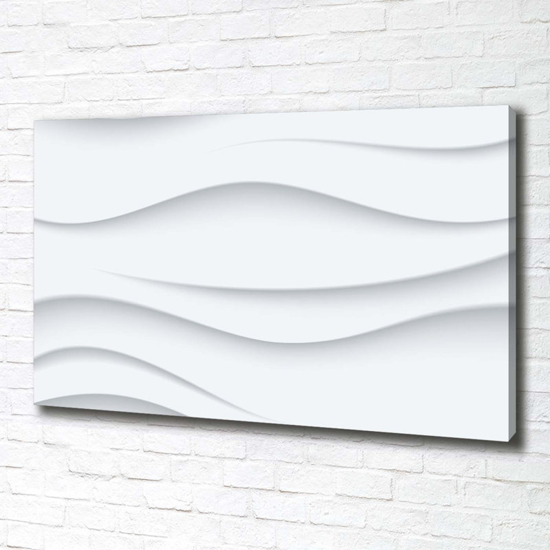 Waves Abstraction - No Frame Print on Canvas