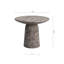 Table bistro en faux marbre Foundry Select Tithi pour intérieur et extérieur
