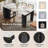 Extendable Dining Table With 3 Removable Leaves, Mobile Rolling Island Table With Power Outlet And Storage Cabinet-1782672635