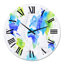Carte du monde en bleu - horloge murale moderne-60327932-70801629