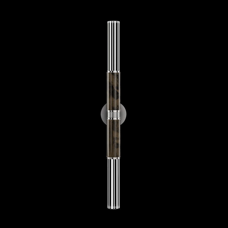 LED Wallchiere, Ombre Silver/Nickel/Charcoal