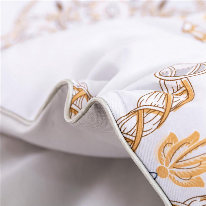 Shubozeman Sateen Box Stitch Floral Comforter, King Comforter + 2 King Pillowcases