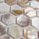 Conchella Hex Natural 11-1/2" x 11-5/8" Natural Shell Mosaic Tile