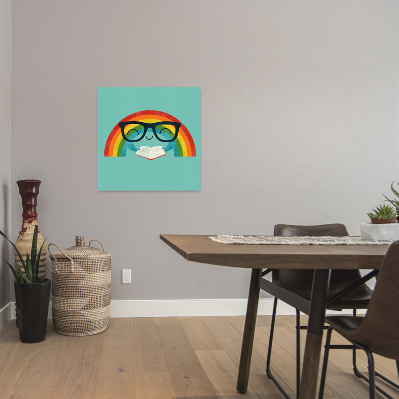 Brainbow, paysage abstrait contemporain, art naturel, H 24 po x l 24 po