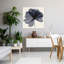 «Petals Of Midnight Serenity I», art mural abstrait contemporain-1714320734