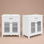 30" White Modern Bathroom Vanities With Single Sink, Flooting Vanity With Tempered Glass