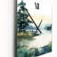 Horloge murale rétro Misty Lake Serenity-1511823776