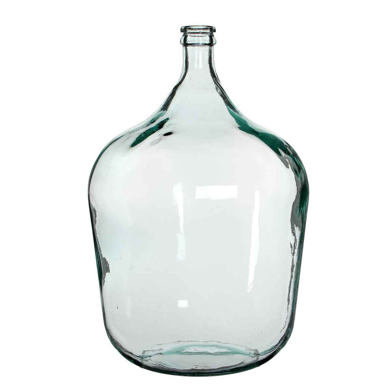 Birghild Glass Decorative Bottle, Transparent