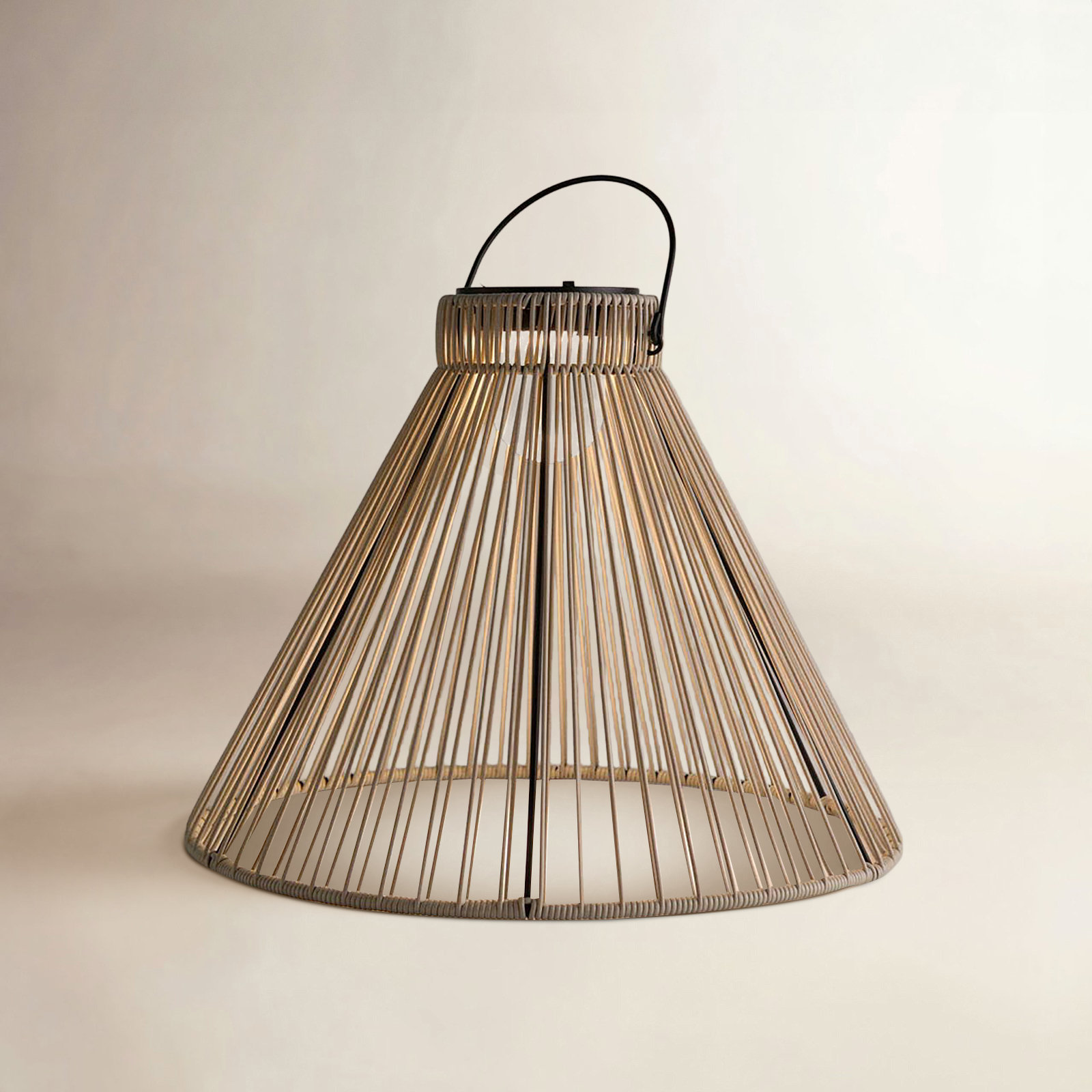 Solar Integrated LED Hanging Light, White