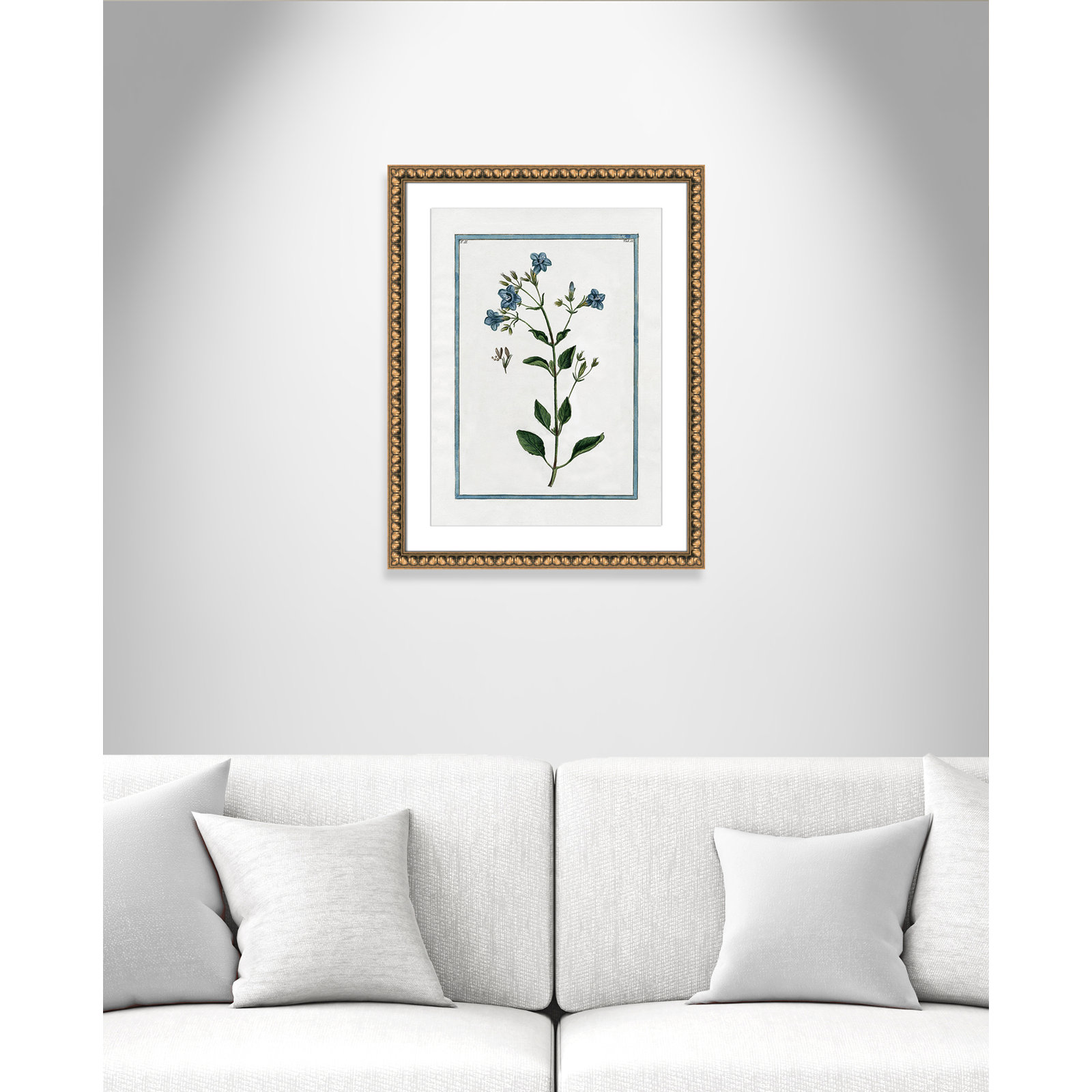 Shabby Elegance Botanical II - Framed Art, Gold Bead Framed, 18" W x 24" H