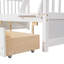 Lit superposé Willow avec toit, conception de maisonnette, structure en pin-1375866730