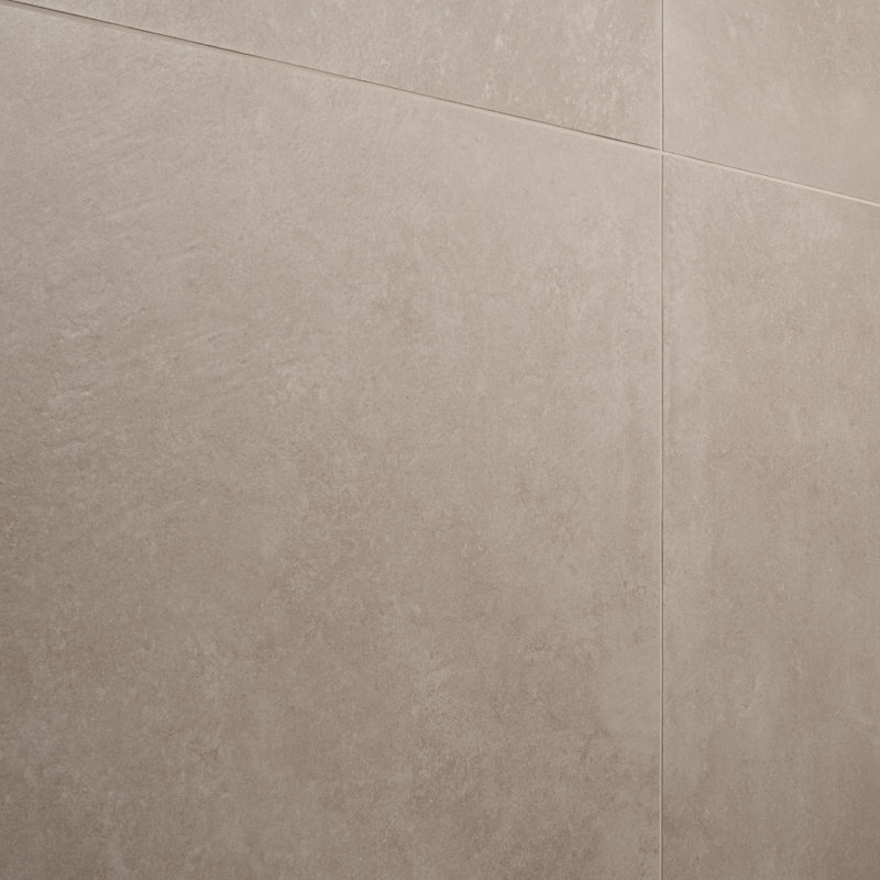 Stoneside 36x36 Matte Porcelain Tile, Cream Beige