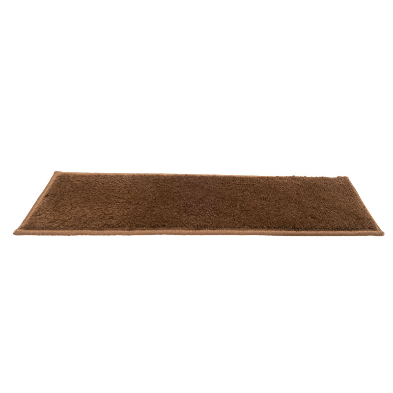 Tapis d'escalier de taille personnalisée par pouce, lavables à la machine, couleur unie, tapis antidérapants doux, à poils moyens, très grands