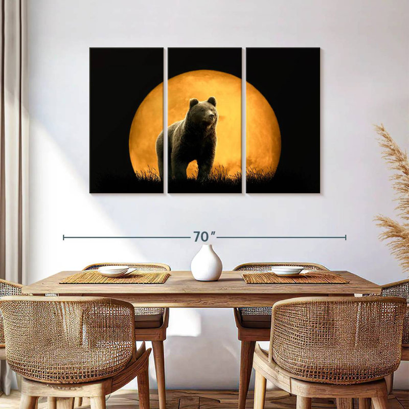 Brampt Bear And The Moon, 36" H x 57" W