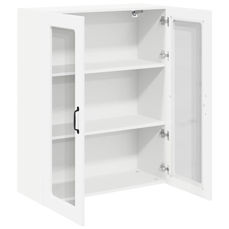 Vidaxl Kitchen Wall Cabinet Brown Oak 60 X 31 X 100 Cm Engineered Wood, High Gloss White, 100cm H x 80cm W x 31cm D