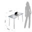 Charissa Glass Writing Desk