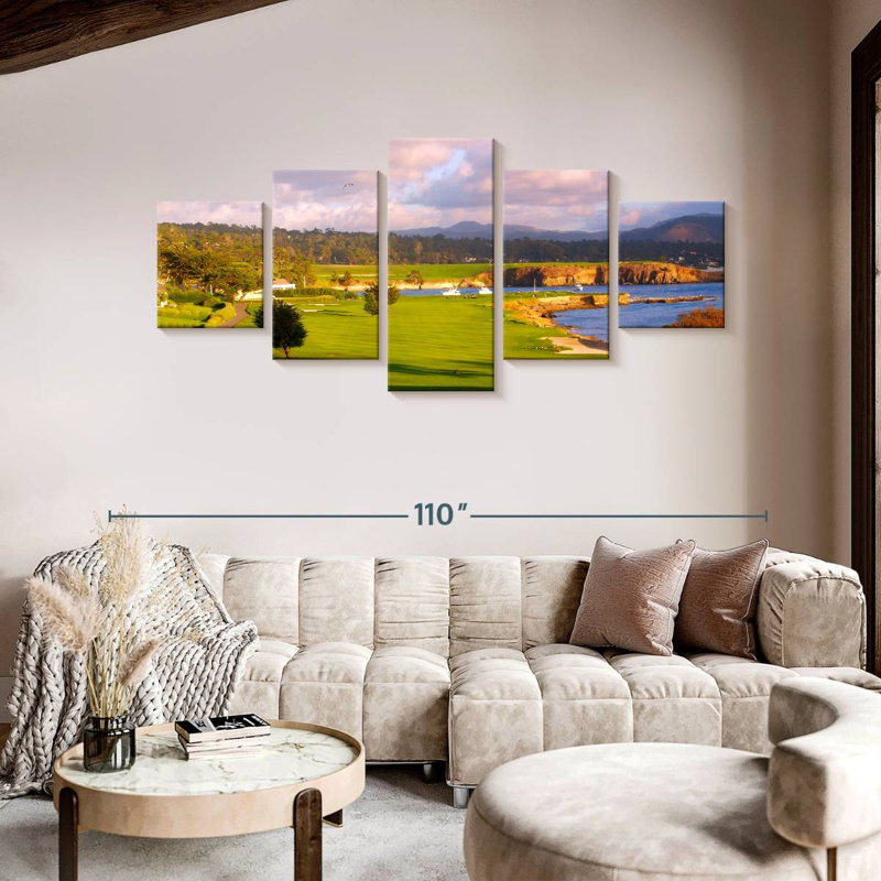 Parcours de golf Pebble Beach, H 42 po x l 92 po