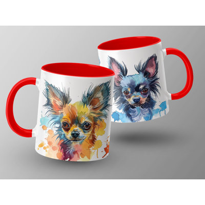 Long-haired Chihuahua Design 11oz Coffee Mug