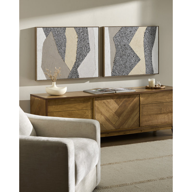 Lazio Wall Art, Black, Brown/Taupe