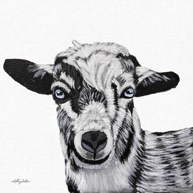 Goat II par Ashley Justice, H 20 po x l 20 po