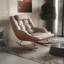 Chaise berçante moderne rembourrée-103977813