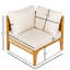 Chaise d'angle d'extérieur