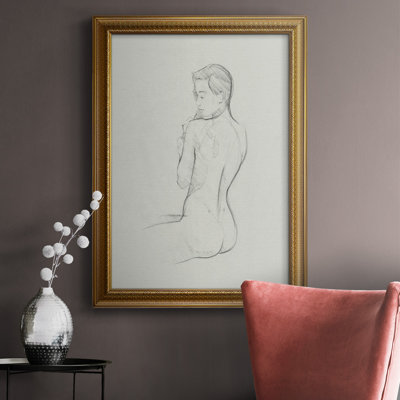 Reproduction de cadre féminin sur toile I