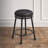 Giselle Swivel Upholstered Counter Stool with Metal Frame