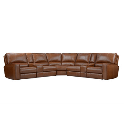 Lloyd 7 Piece Modular Power Reclining Sectional With Power Adjustable Headrests