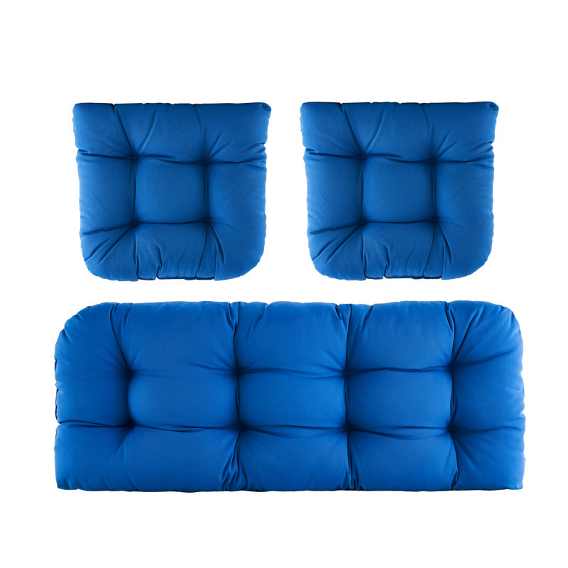 Outdoor 4'' Seat Cushion, Blue