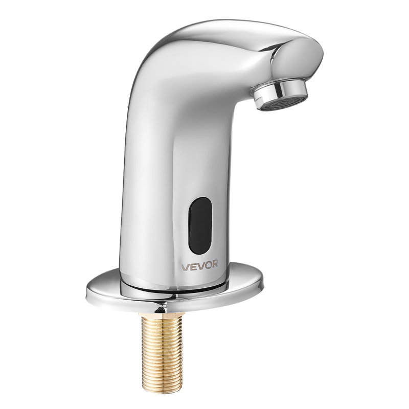 Touchless Bathroom Sink Faucet Sensor Cold Water Chrome Commercial 9/16