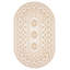 Tapis oriental en polypropylène taupe / brun / beige tissé à plat à la machine 4 pi x 6 pi Areen-1048132414