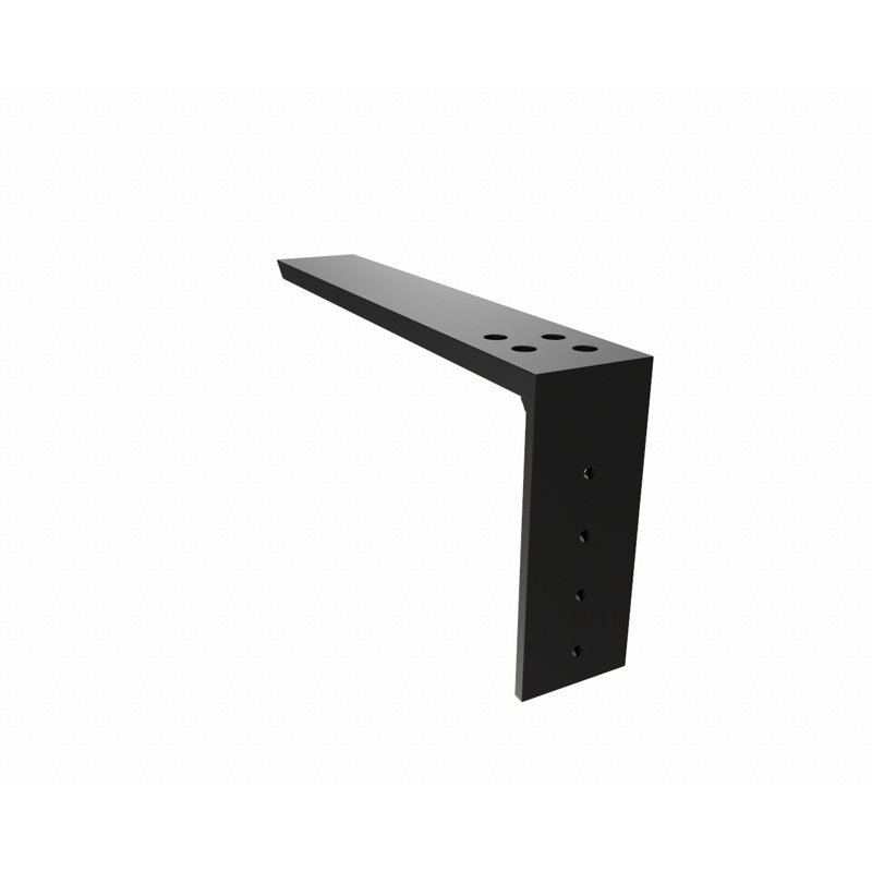 Granite-Compatible Matte Finish Kitchen Countertop Support Bracket 18"
