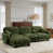 Green+3 Seat+1Ottoman