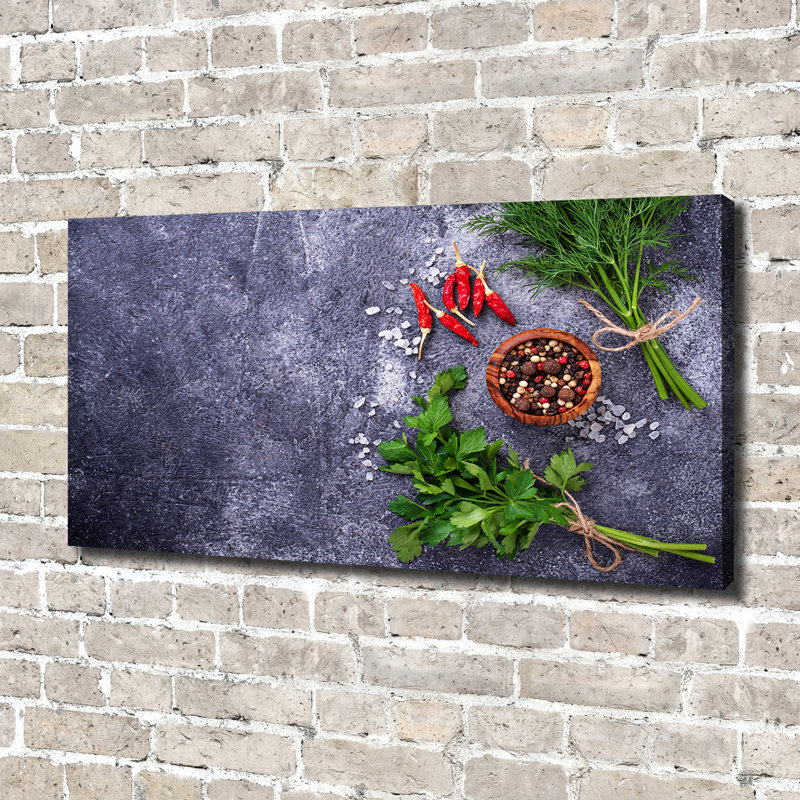 Herbs And Spices - Wrapped Canvas Print