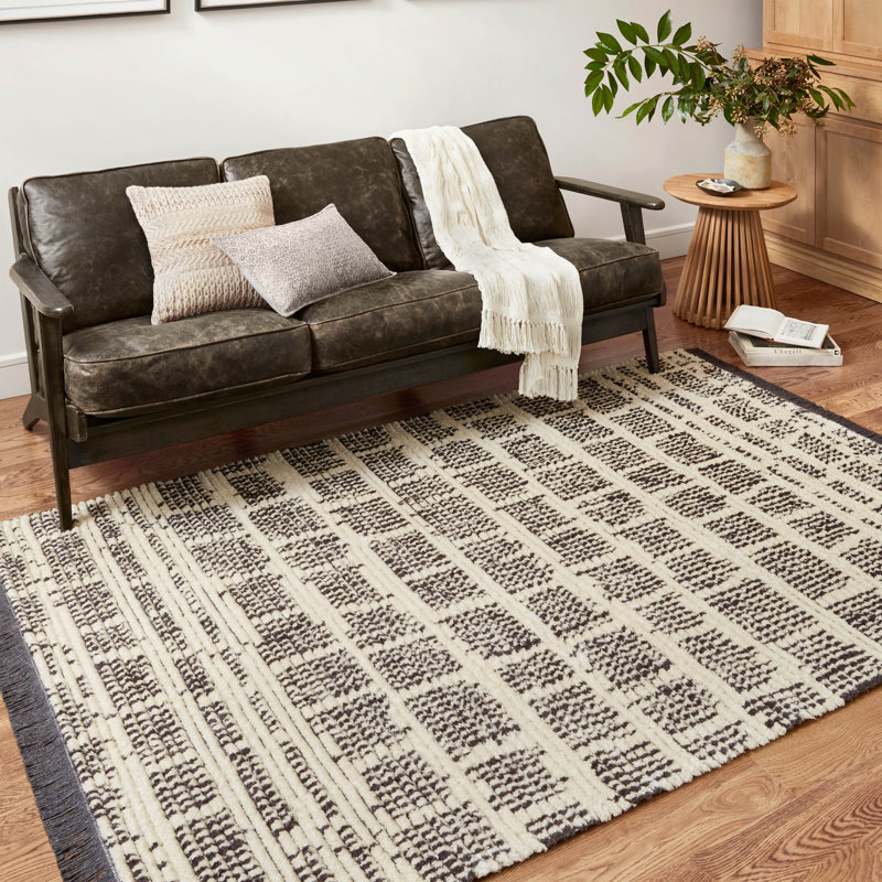 Tapis crème / gris anthracite Chris Loves Julia x Loloi Alice, Carré 1 pi 6 po
