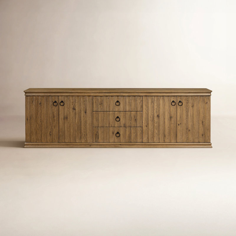 Cambra Media Console-Drifted Oak
