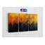 «Triptych Wall Art Modern Orange Black: Bold Geometric Design - Toile musée, encre résistante à la décoloration, prêt à accrocher, reproduction de peinture-479167813-479167811