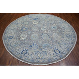 Transitional One-of-a-Kind Rectangle 8'1" X 8'2" Hand Knotted Area Rug