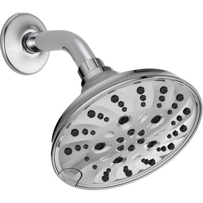 Multi Function Fixed Shower Head with H2Okinetic Technology