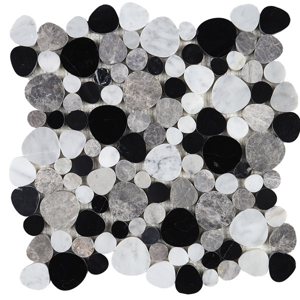 Itona Tile Irregular Pebble Natural Stone Mosaic Wall Tile (10 PC Per Carton) (10.00 SQFT Per Carton)