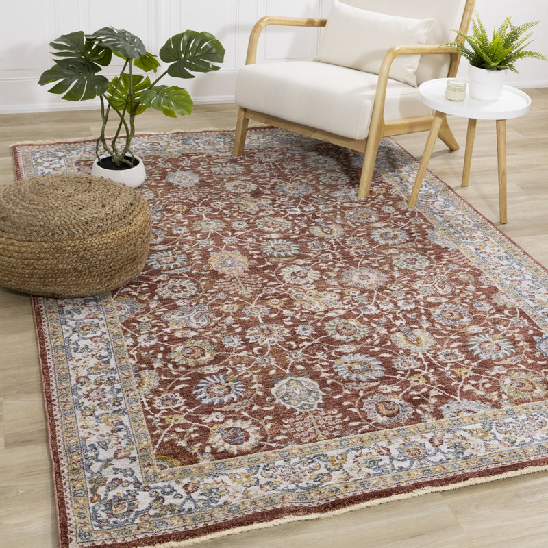 Tapis de salon Charlisha, Rectangle 5 pi 3 po x 7 pi 10 po