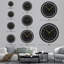 Grande horloge murale en métal décorative silencieuse décorative murale-99058619