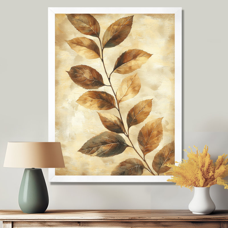 Margo - art mural floral, H 40 po x l 30 po, Picture Framed, Blanc