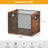  Wooden & Metal Record Crate - Vinyl Album Holder & Organizer, Holds Up to 60 Records