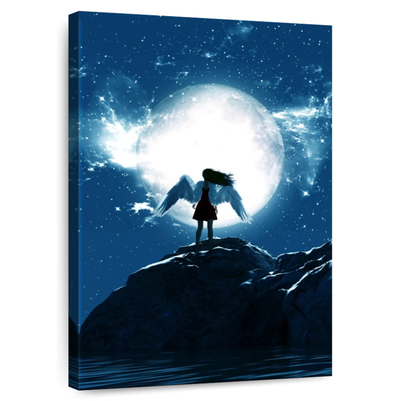 Leisha Moon Angel, 39" H x 26" W