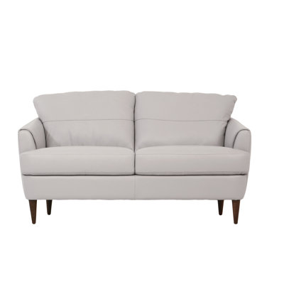 Faux Leather 58'' Reception Loveseat