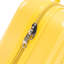 14 po / 20 po 2 pièces / ensemble dans un bagage à roulettes en ABS, avec serrure à combinaison et ouverture avant, étui à cosmétiques de 14 po (jaune)